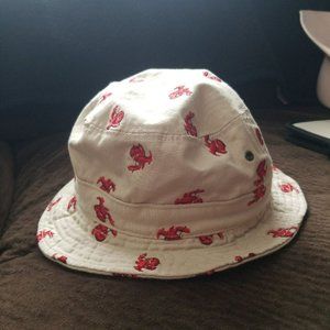 Bucket Hat w/lobsters on it